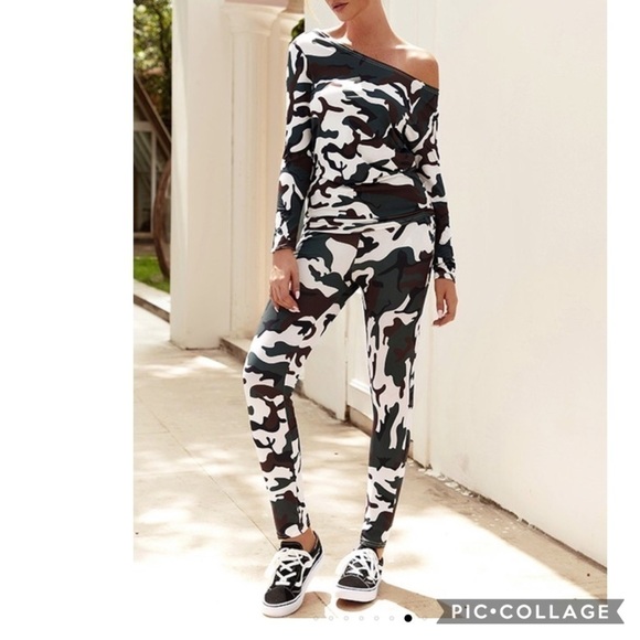 Camouflage 2 Piece Set-Top & Pants - Picture 3 of 3